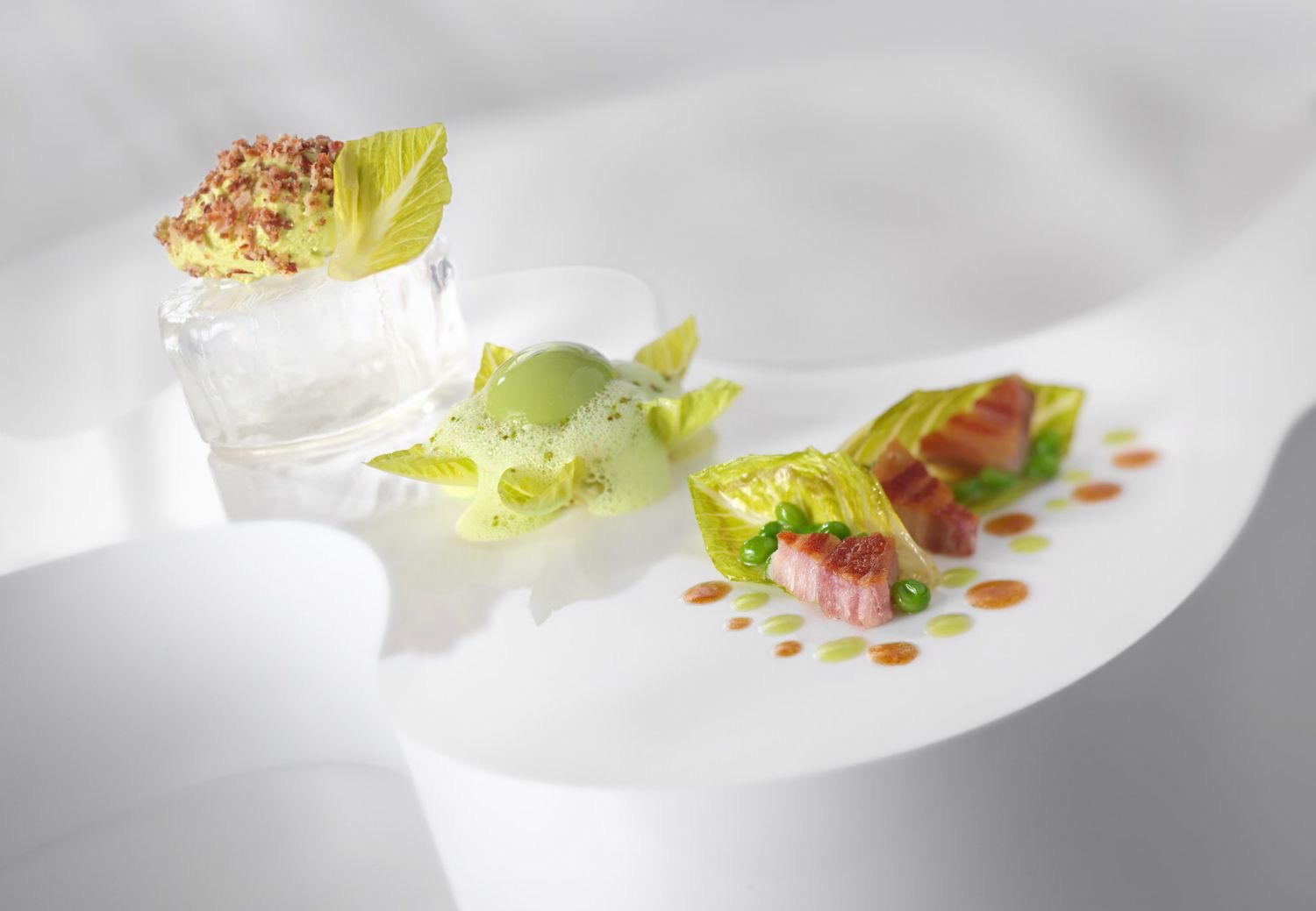 Variation de goûts & textures de petits pois à la française